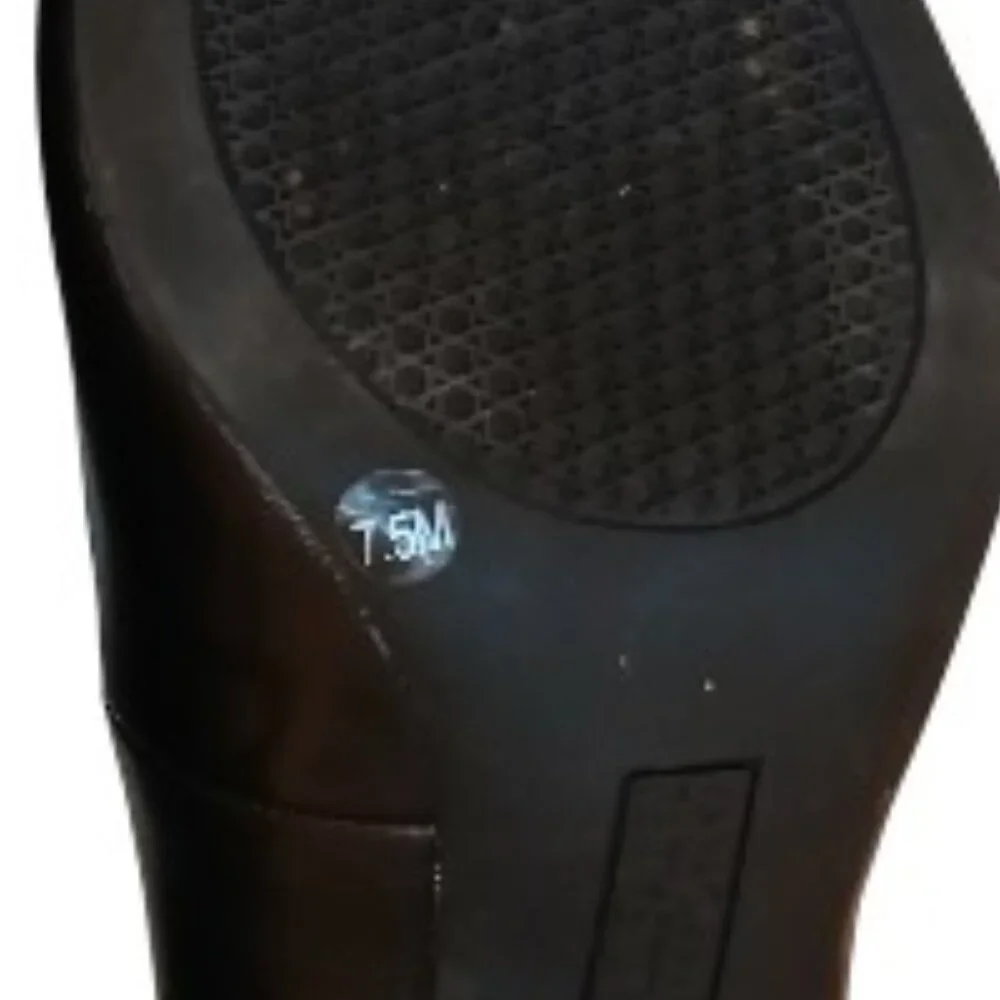 ALFANI Step N' Flex Pointed Toe Elegant Black Leather High Heel Pumps 7.5M -EUC - Picture 14 of 15